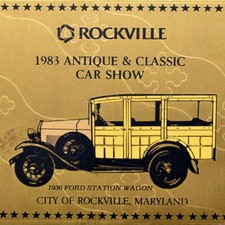 1983 Rockville Antique Classic Car Show 1930 Ford Woody Station Wagon Maryland