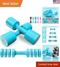 Compact 4-in-1 Adjustable Dumbbell Set: 2-5 lb Weight Pair for Home Workouts