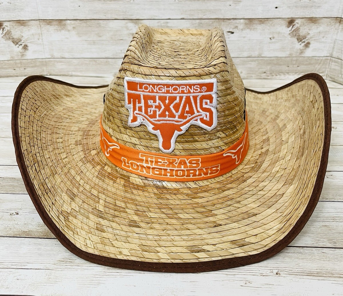 Sports Unisex Straw Hat Sombrero Vaquero De Texas Longhorns  display picture 1