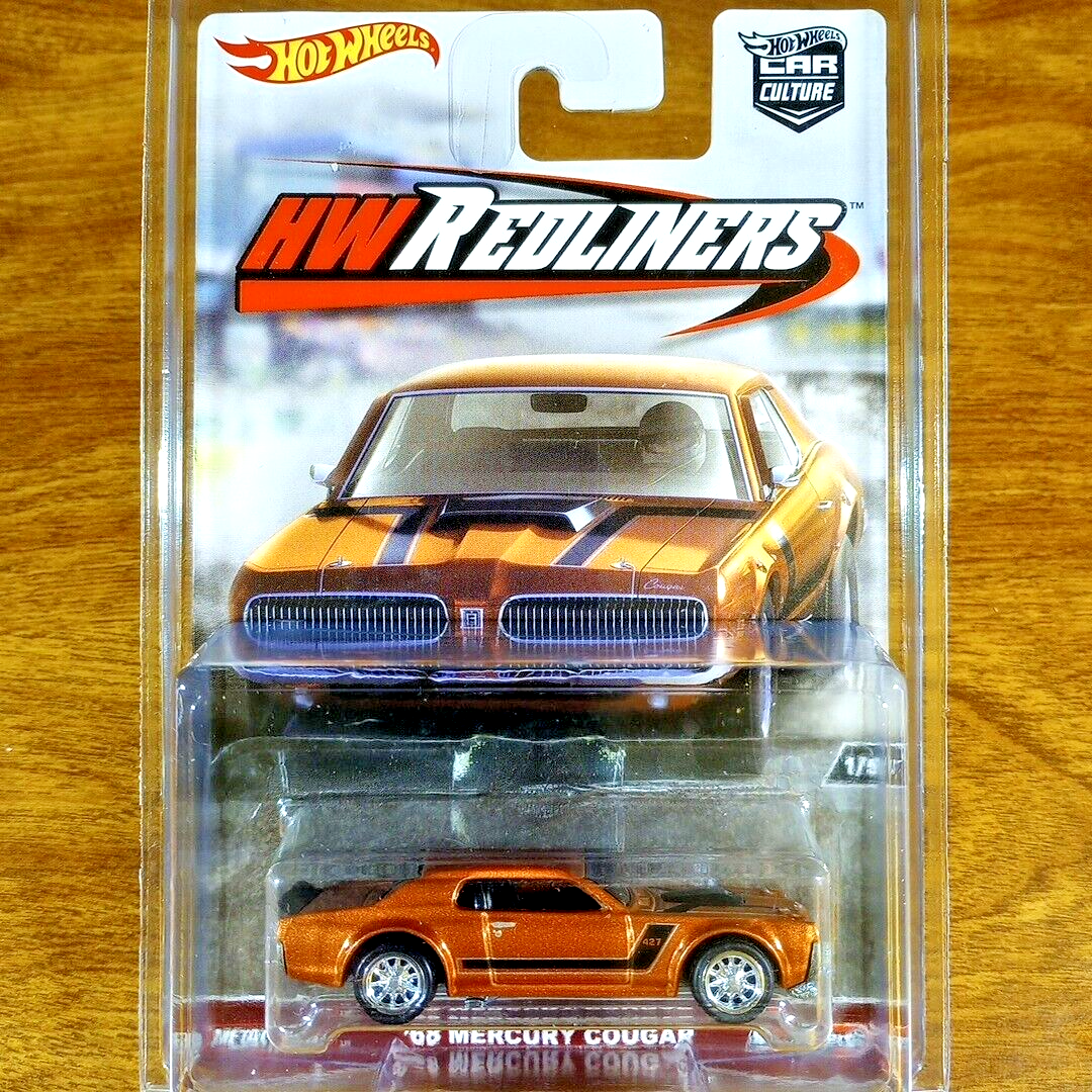 Hot Wheels Car Culture HW Redliners '68 Mercury Cougar Red Real