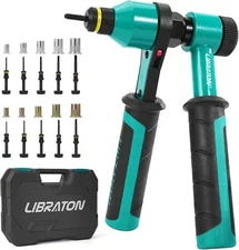 LIBRATON Rivet Nut Tool, Rivnut Tool, Professional Ratchet Nutsert Tool Kit, Nu