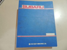 1986 Subaru XT DL GL GT 1300 1600 1800 Turbo Coupe Estate Sedan Workshop Manual