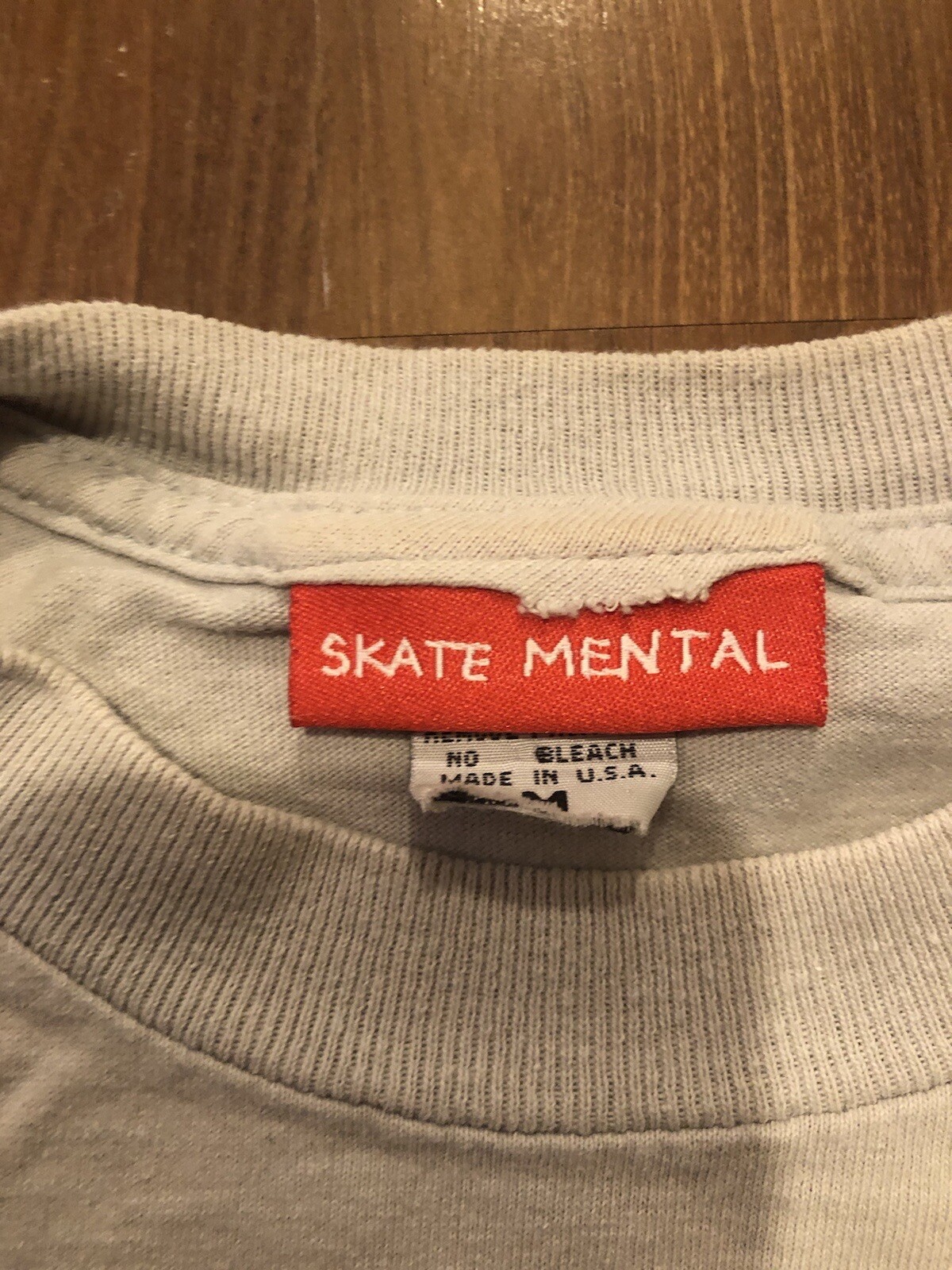 Classic Skate Mental Multi Color Graphic Gray T Shirt - Gem