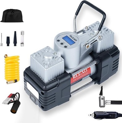 Automatic Portable Tire Inflator for Car Air Compressor Pump with Memory Sett...