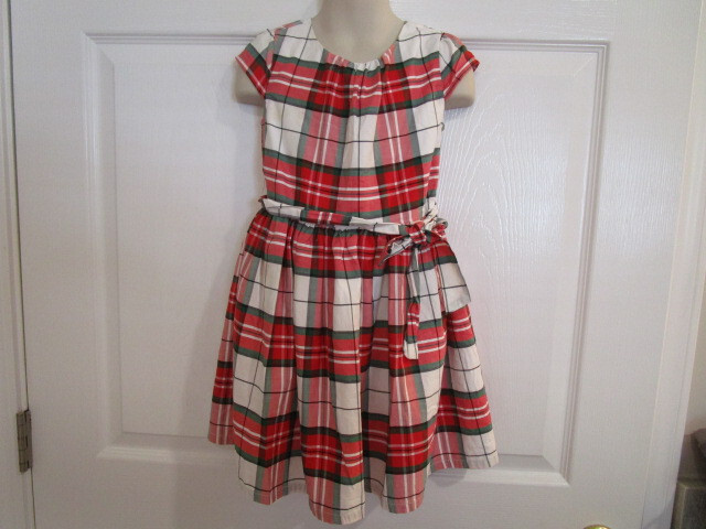 Carter's Size 5 Girls Red Plaid Summer Dress    SALE!!!