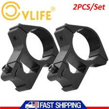 2 PACK 1 Inch High Profile Scope Rings For Most 11mm or 3/8 Dovetail Scope Mount