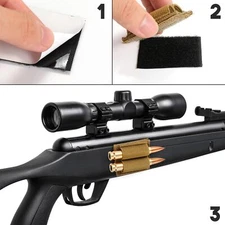 Tactical 2 Round Ammo Holder Rifle for 223 308 30-06 Ammo Buttstock Shell Holder