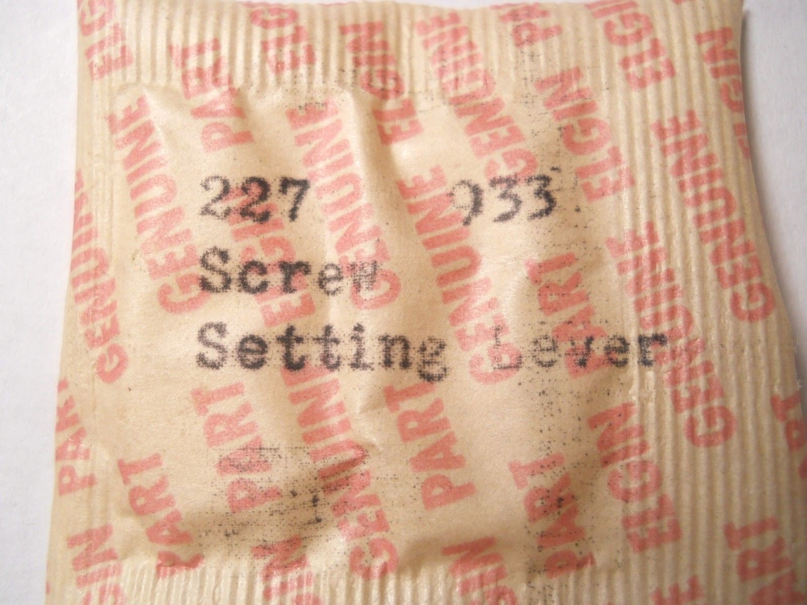 ELGIN 933 - Part #227 - Setting Lever Screw - Factory Replacement / Repair