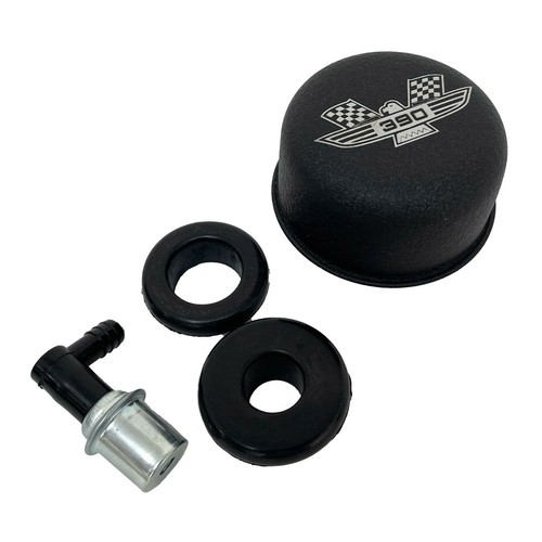 Ford FE 390 American Eagle Valve Cover Breathers, PCV Valve & Grommets