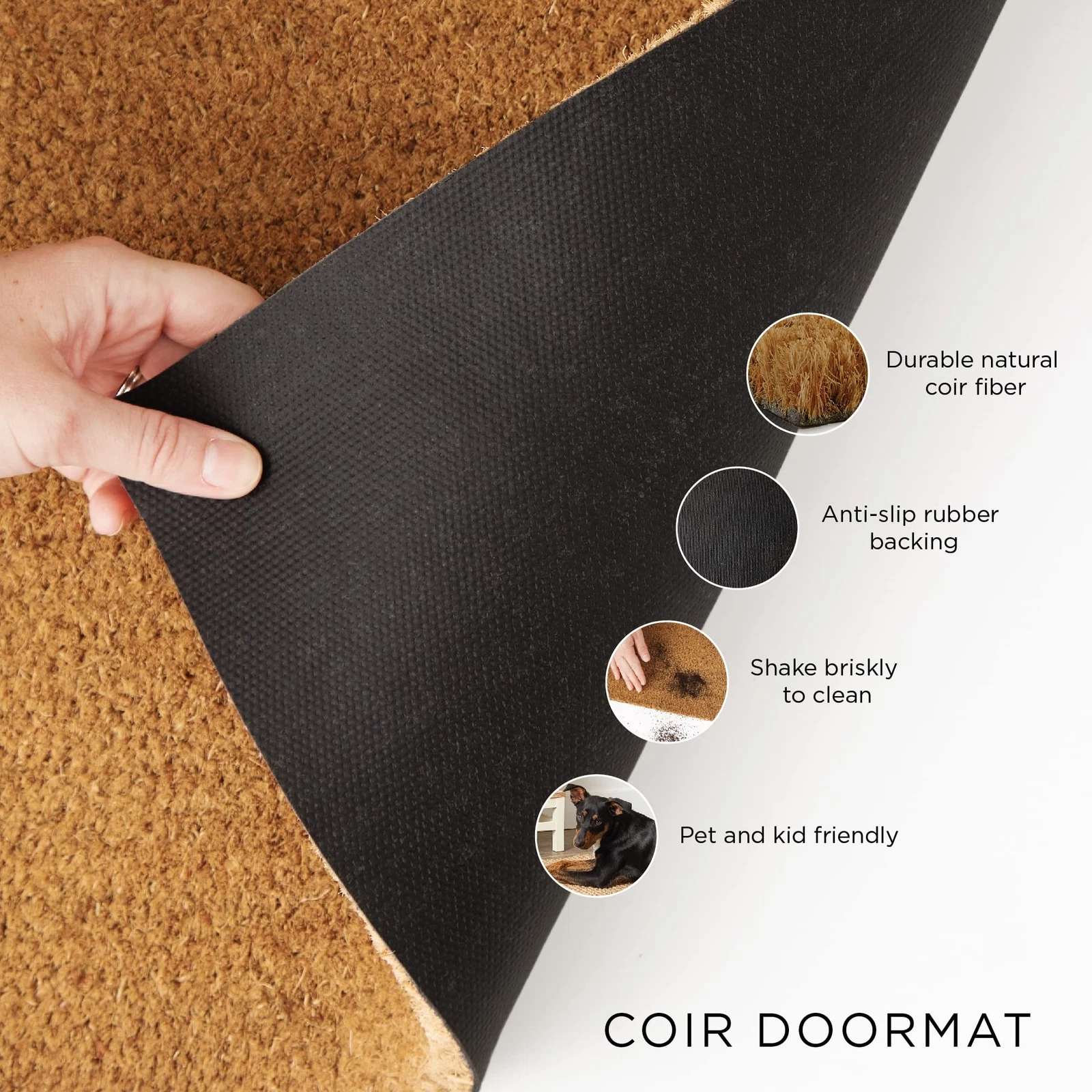 Natural Coir Doormat - Thumbnail 4