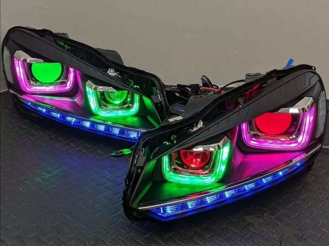 Custom headlights on sale