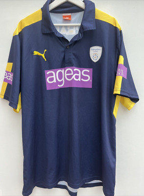 Hampshire Cricket Polo Shirt Puma Blue Short Sleeve Mens 2XL