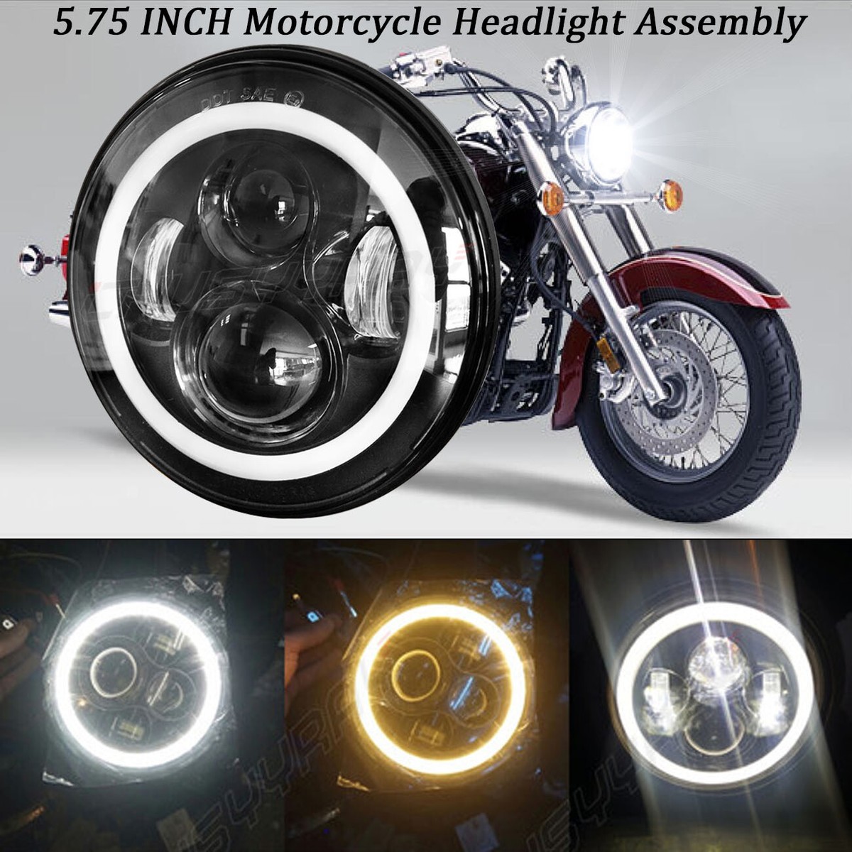 For Yamaha Virago 535 1100 Vmax 1200 5-3/4
