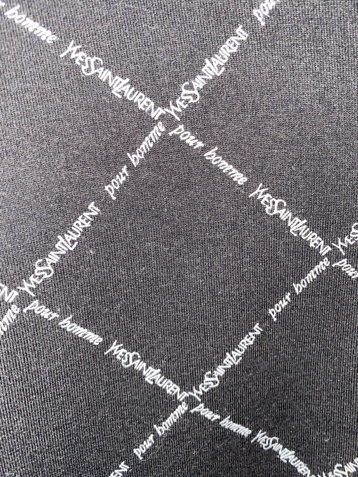 T shirt alta moda Yves Saint Laurent anni '90 100% cotone Vintage