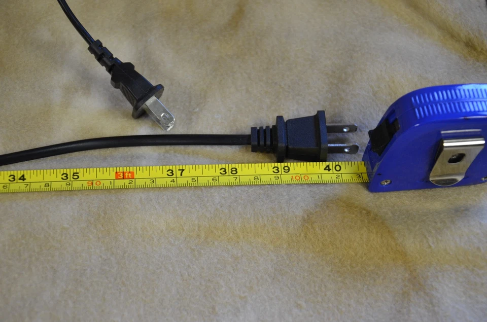 2-Prong 3Ft LS-7C125V 7A LP-5 E70732 LINETEK AC Power Cord Cable  - Image 2 of 2