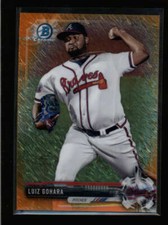 LUIZ GOHARA 2017 BOWMAN CHROME #BCP17 ORANGE SHIMMER REFRACTOR RC #21/25 AN3284