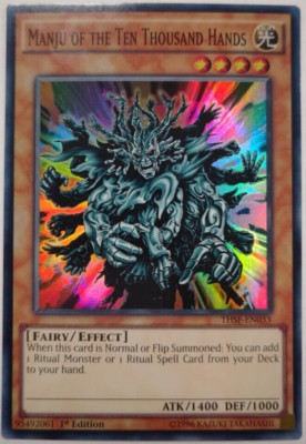 Yugioh Manju of the Ten Thousand Hands - Super Rare - THSF-EN033 - NM
