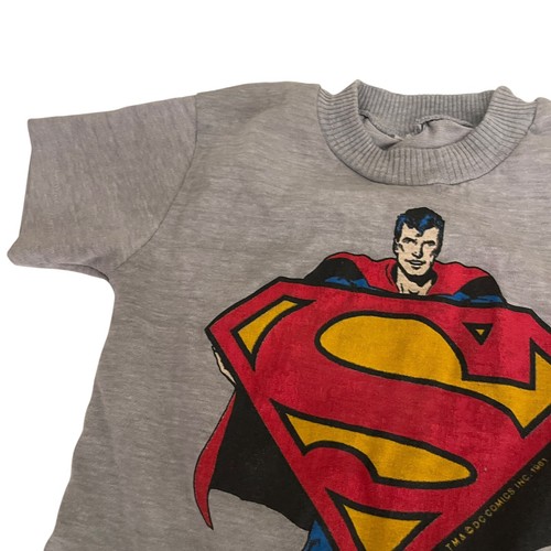 Superman T-Shirt Boy's Small 1981 Vintage Single Stitch Graphic Tee - Picture 2 of 12