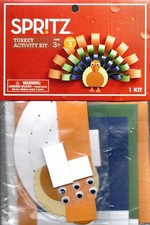 Spritz Turkey Activity Kit 3 Thanksgiving Turkeys Paper Crafts Fall Decor age 3