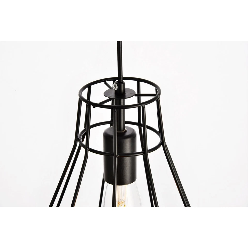 Living District LDPD2087 Jago 1 Light 9 inch Black Pendant Ceiling Light - Image 3 of 4