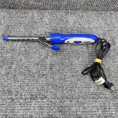 Conair Spiral Curling Iron 1/2  Barrel Blue Handle Vintage Y2K Tested CB600KCS