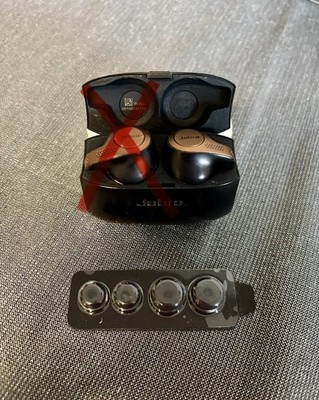 Jabra Elite Active 65t   Ladecase, nur rechter Ohrhörer, 4 Ersatz-Ohrstöpsel
