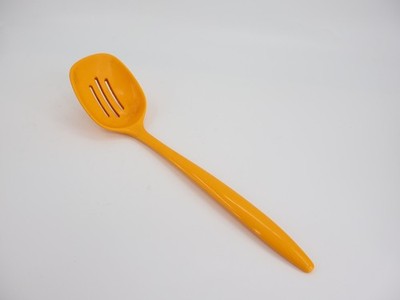 VTG Yellow Mepal Melamine Slotted Serving Spoon Rosti Hutzler Denmark