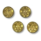 Vintage U.S. Army Brass Buttons 23mm Great Seal Military WW2 Lot of 4 +1 Bonus