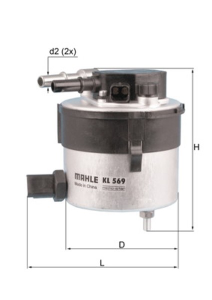 Mahle Kraftstofffilter KL 569 Leitungsfilter FüR Ford Volvo Mazda Focus Fusion 2-image