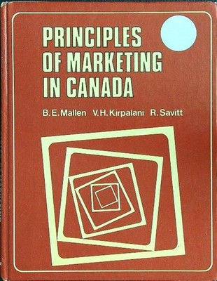 PRINZIPIEN DES MARKETINGS IN KANADA AA.VV. PRENTICE HALL PRESS 1980 \ GEBUNDEN