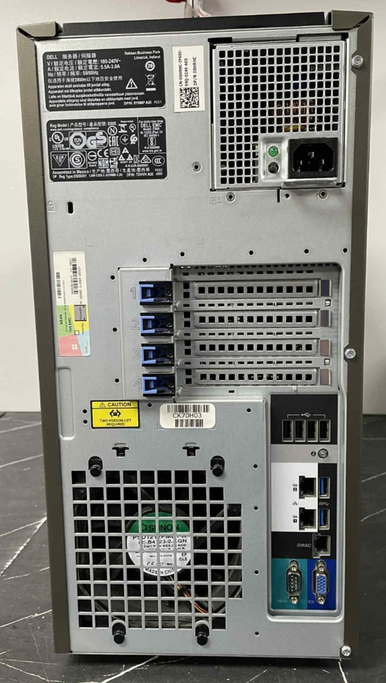 Dell PowerEdge T340 8-Bay Server - Xeon E-2126G 3.3GHz 24GB RAM No Drives/OS - Image 3 of 4