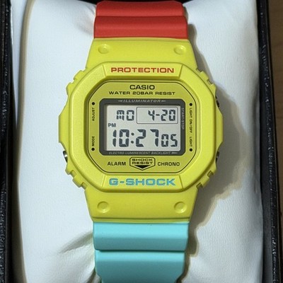 Casio G-Shock DW-5600CMA-9JF Breezy Rasta Square Digital Watch