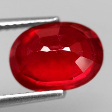 Ovaler nat&uuml;rlicher roter Madagascar Rubin ca. 0,89 Carat