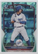 2023 Bowman Sapphire Edition Chrome Prospects Aqua 42/55 Yeiner Fernandez 0e23