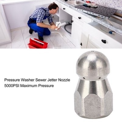 #ad #ad Ball Head Front 1 Rear 6 Holes G1 4in 5000PSI High Pressure Washer Nozzle Pipe D $12.03