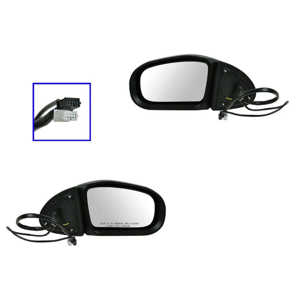 Juego de espejos retrovisores laterales conductor y pasajero para Mercedes-Benz MB1320110 MB1321110 Foto 4 de 4