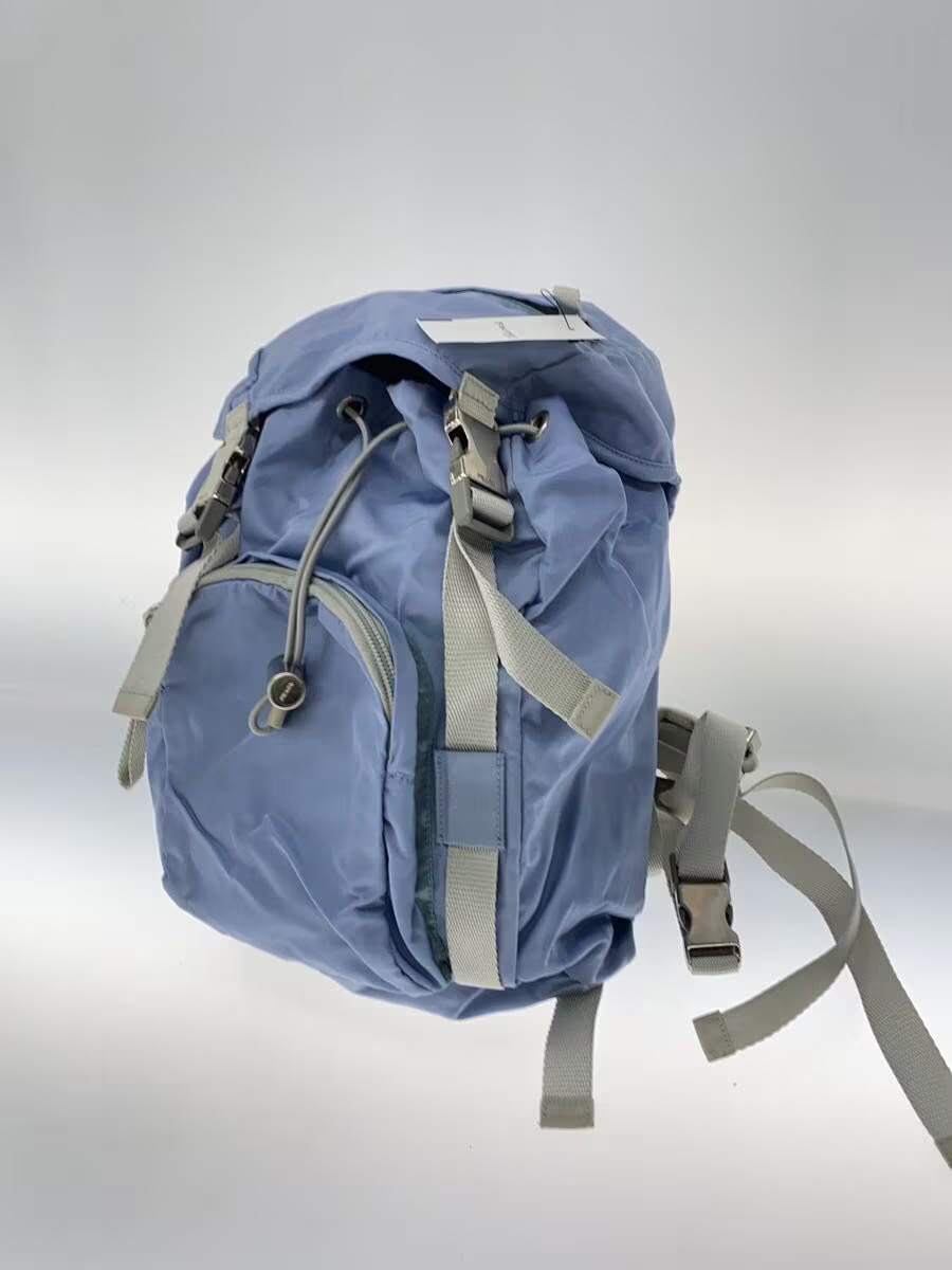 PRADA Backpack Nylon BLU Solid Authentic Rare Exc… - image 2