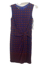 Nine West Elegant and Versatile Abstract Print Midi Sleeveless Sheath dress.M