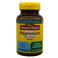 Nature Made Magnesium Extra Strength 400 mg 60 Softgels New