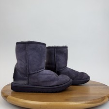 Little Kids Ugg Classic II Purple Suede Wool Lined Comfort Causal Boots Size 13