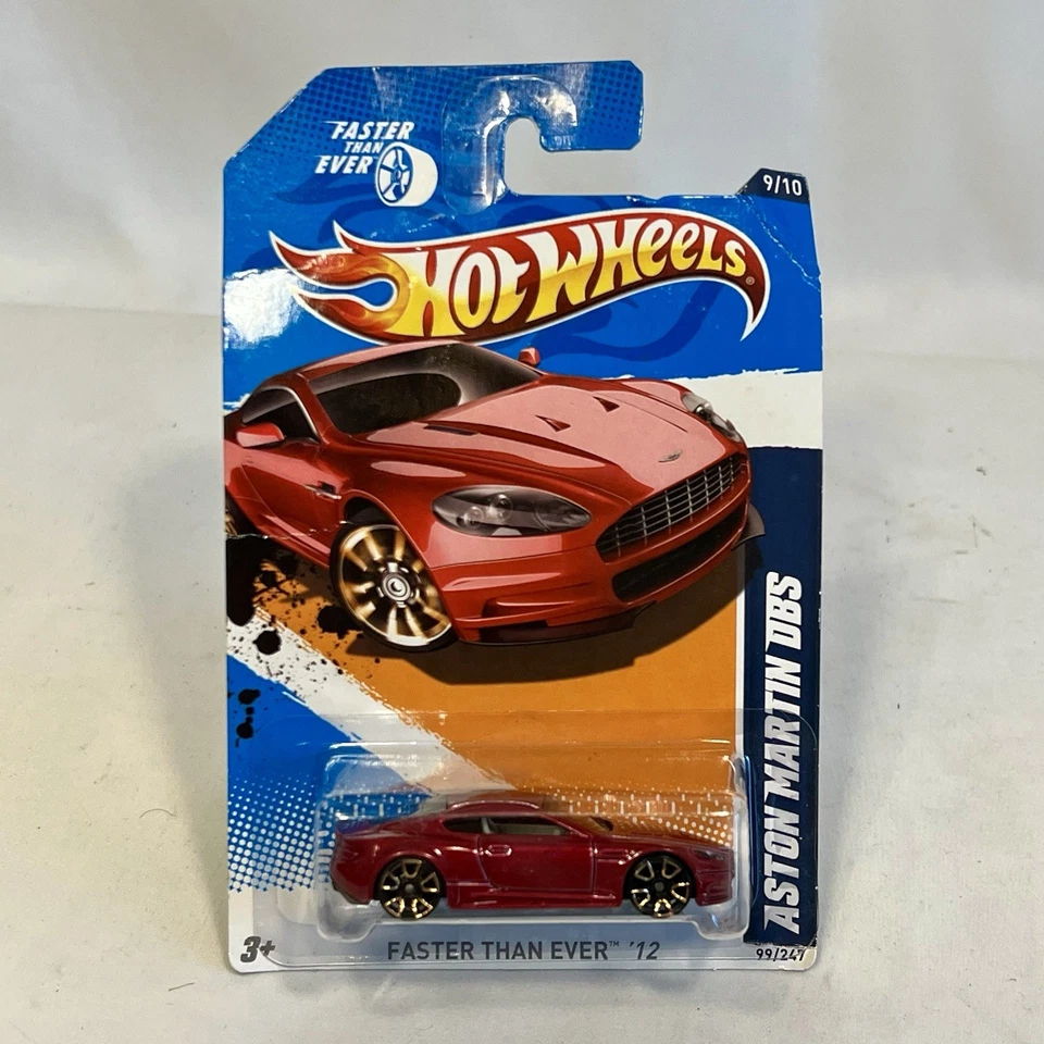 NWT New Hot Wheels Faster Than Ever '12 Series 99/247 Aston Martin DBS Red 9/10 - Image 2 of 4