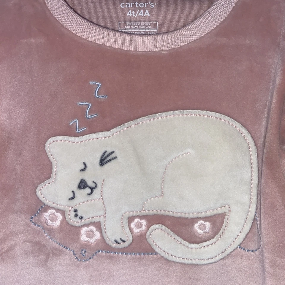 Paquete de 2 suéteres para niñas talla 4T rosa polar y algodón, Carter’s, jumping beans Foto 4 de 4