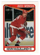 Kevin McClelland - Detroit (NHL Hockey Card) 1990-91 O-Pee-Chee # 389 - Mint