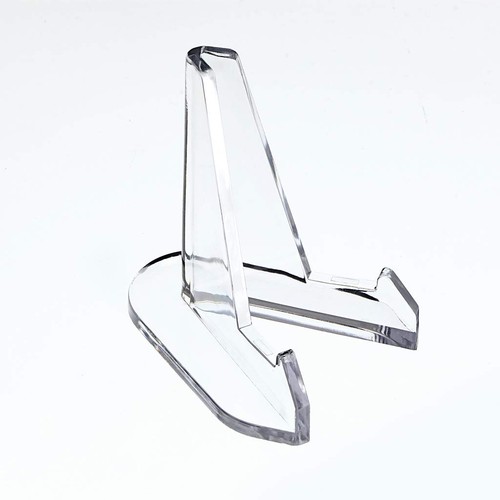 Hipiwe 12 Packs Acrylic Easel Stands Clear Mini Coin Display Large, - Afbeelding 8 van 9