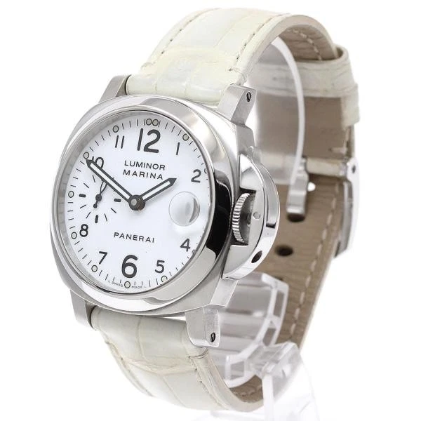 Panerai — Officine Panerai Luminor Marina PAM00049 40mm White Dial Automatic Watch #C4244