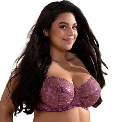 Bügel BH rot große Größen breite Träger Vollschale Nessa Damen Komfort Dessous