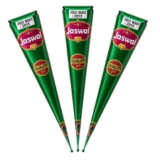 JASWAL- Henna Paste Cones – 100% Natural & Chemical Free – Reddish Brown 