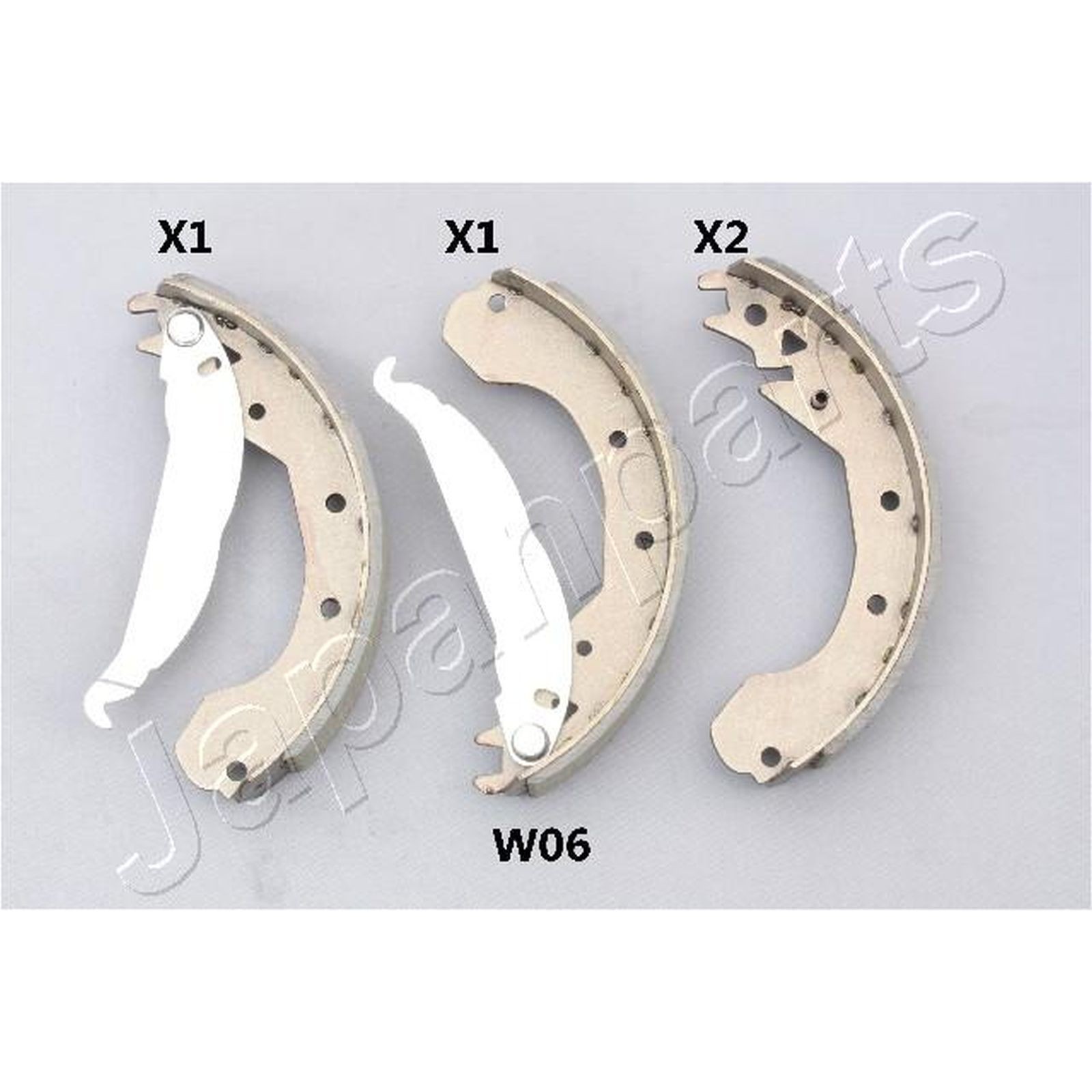 ORIGINAL® Japanparts Bremsbackensatz Hinten für Opel KADETT E CC MANTA B
