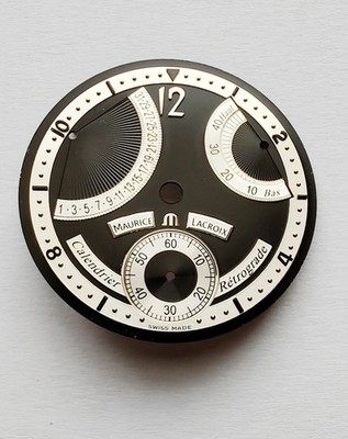 MAURICE LACROIX ZIFFERBLATT Schwarz Calendrier Retrograde Ref.-Nr. MP 7068