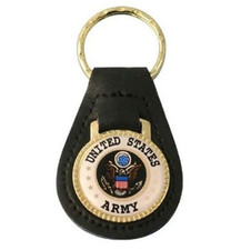 army leather key chain ring made in usa